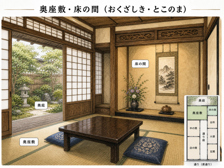 奥座敷・床の間